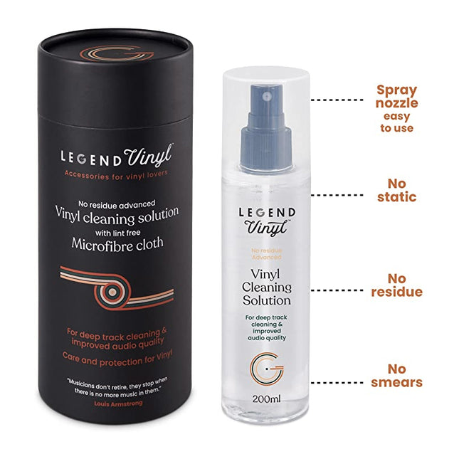 Legend Vinyl Professional Grade Vinyl Record Cleaning Solution 200ml
