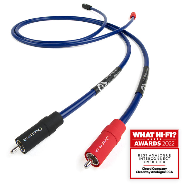 Chord ClearwayX 2RCA to 2RCA Analogue Interconnect Cable