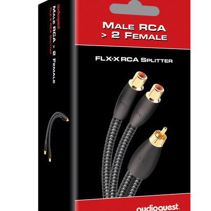 Audioquest FLX-X M22F RCA Y Splitter - 1 x Male RCA > 2 x Female RCA