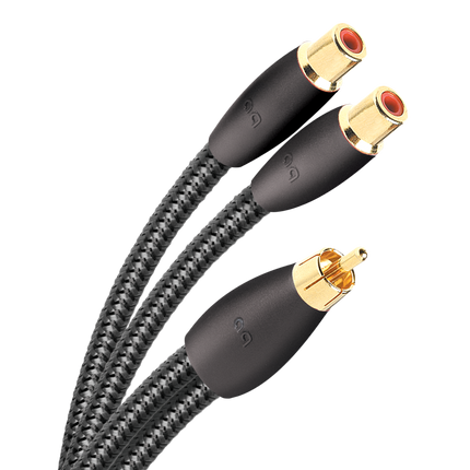 Audioquest FLX-X M22F RCA Y Splitter - 1 x Male RCA > 2 x Female RCA