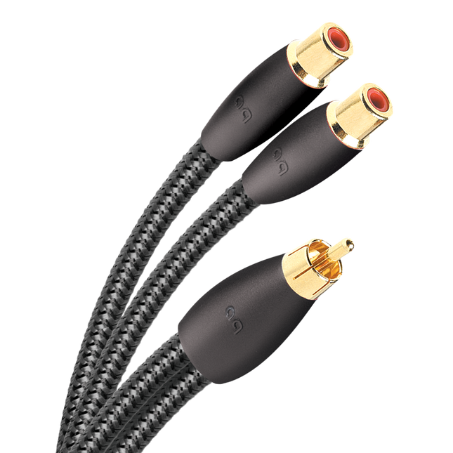 Audioquest FLX-X M22F RCA Y Splitter - 1 x Male RCA > 2 x Female RCA