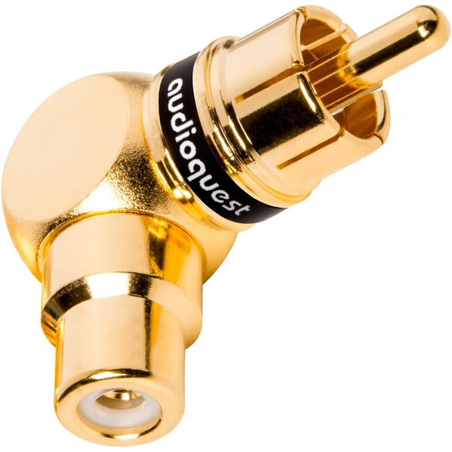 AudioQuest 90 Degree RCA Male to RCA Female Adapter