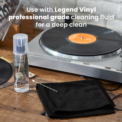Legend Vinyl Pack of 3 Extra-large Vinyl Cleaning Microfibre Cloths