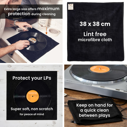 Legend Vinyl Lint Free Vinyl Record Microfibre Cleaning Cloth