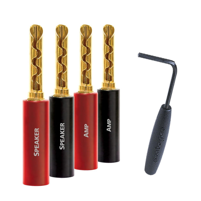 Audioquest SureGrip® 100 BFA/Banana Plugs Pack of 8