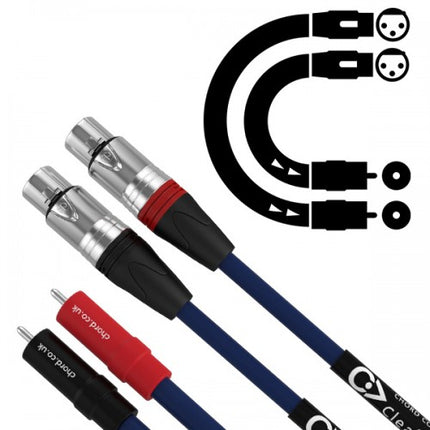 Chord Clearway Analogue 2XLR - 2RCA Cables