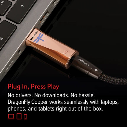 Audioquest DragonFly Copper Digital-to-Analog Converter USB Headphone Amp
