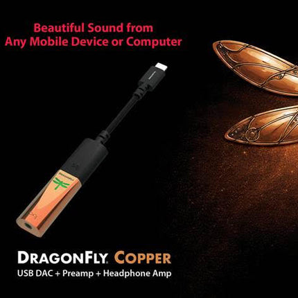 Audioquest DragonFly Copper Digital-to-Analog Converter USB Headphone Amp