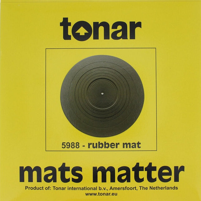 Tonar Black Rubber Turntable Mat
