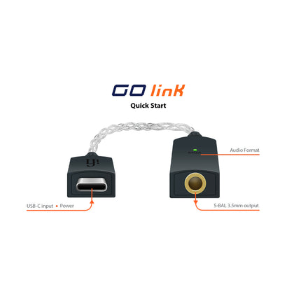 iFi GO link - DAC & Amplifier - USB-C to 3.5mm Adapter
