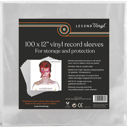 Legend Vinyl 12″ LP Sleeves For Vinyl Records