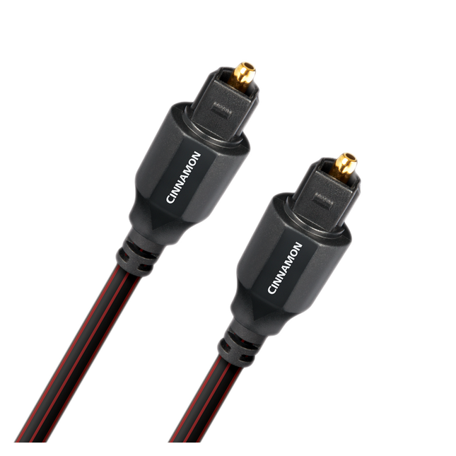 AudioQuest Cinnamon Optical Toslink Cable (3.5mm Mini Adapter Included)